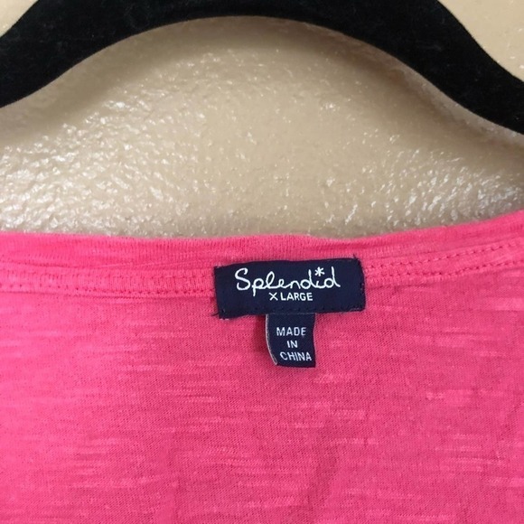 Splendid Basic Pink Tee Size XL - Picture 3 of 5